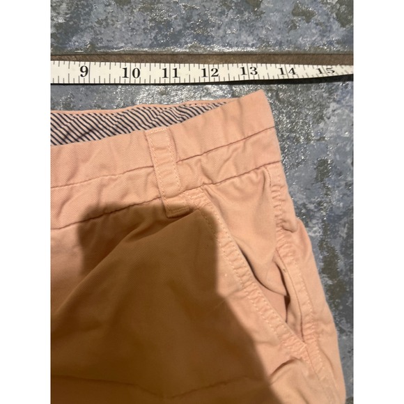 J Crew Chino Shorts Peach Pink Size 2 Flat Front Women's Casual Summer cool - Picture 5 of 8